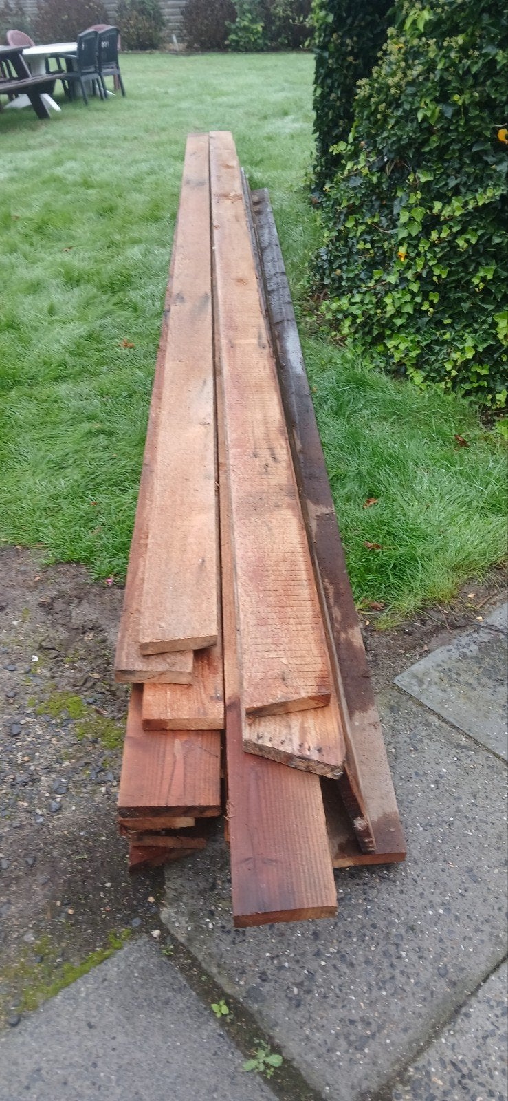 kappe planken, Ophalen, Planken