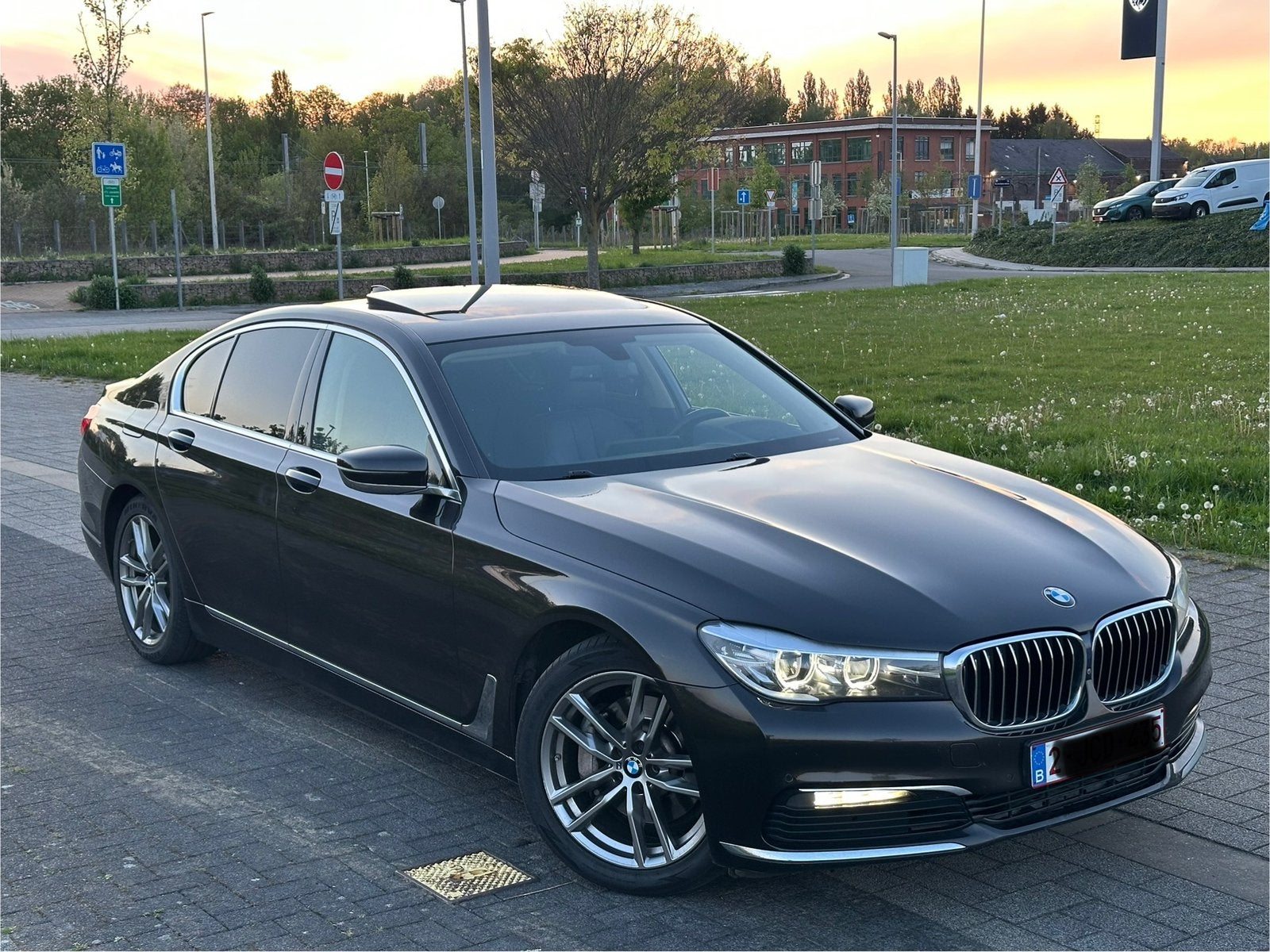 BMW SERIE 7 725  2.0 DIESEL EURO 6C, Auto's, BMW, Automaat, Bruin, 7 Reeks, 360° camera