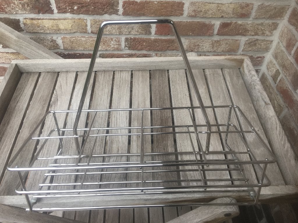 NIEUWE DRAAGMAND CHROME VOOR 8 FLESSEN, Ophalen of Verzenden, Nieuw