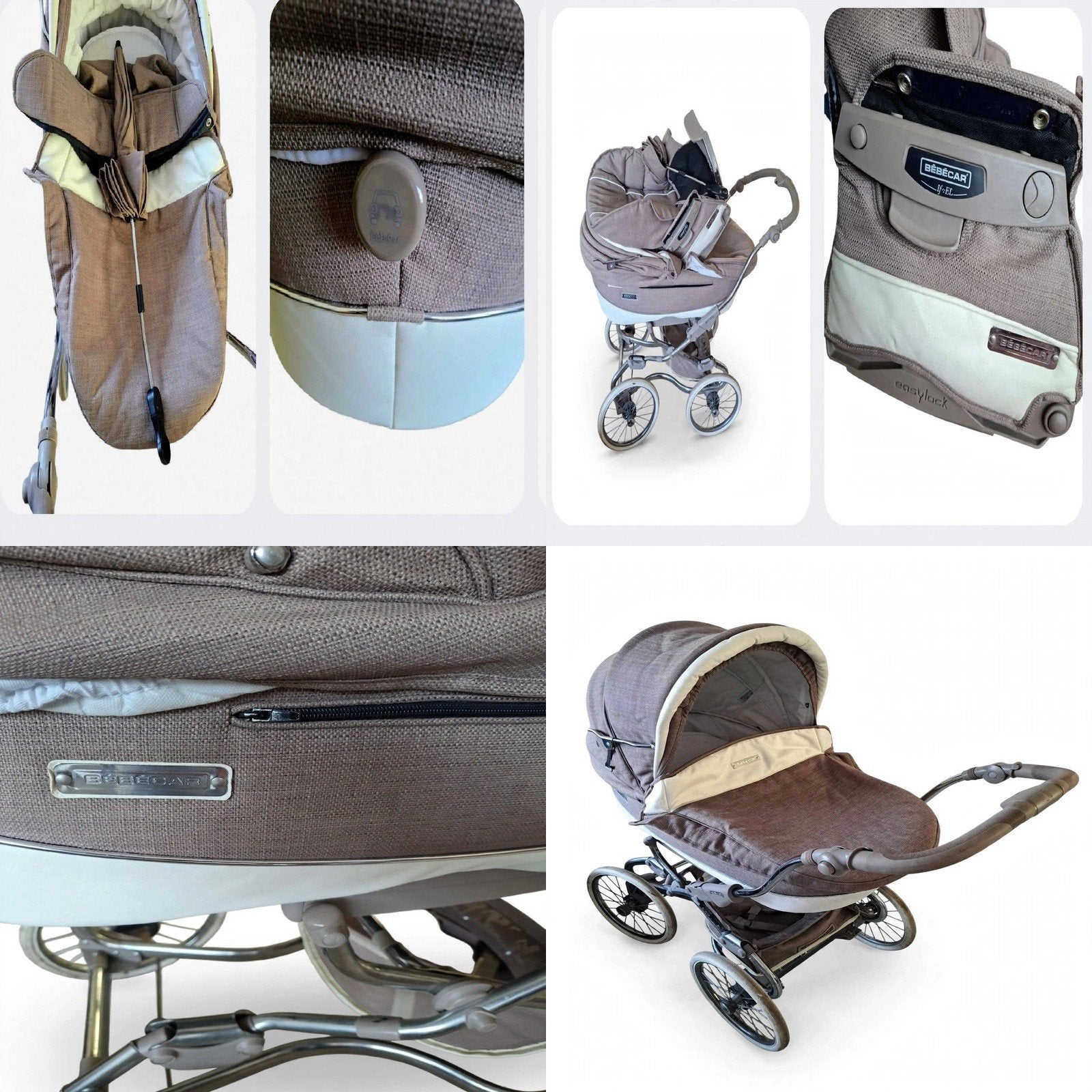 Bébécar Kinderwagen Complete Set Draagmand + Zitje, Gebruikt, Combiwagen, Met reiswieg, Ophalen