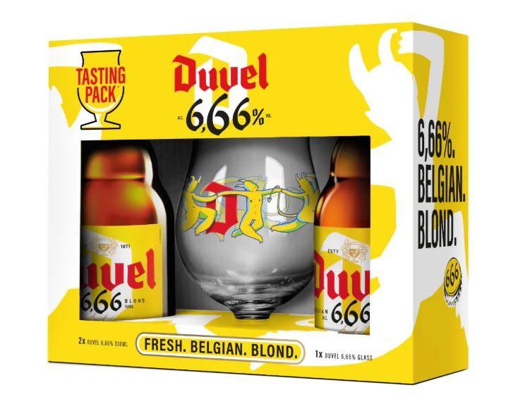 Duvel giftbox '666', Enlèvement ou Envoi, Verre à bière