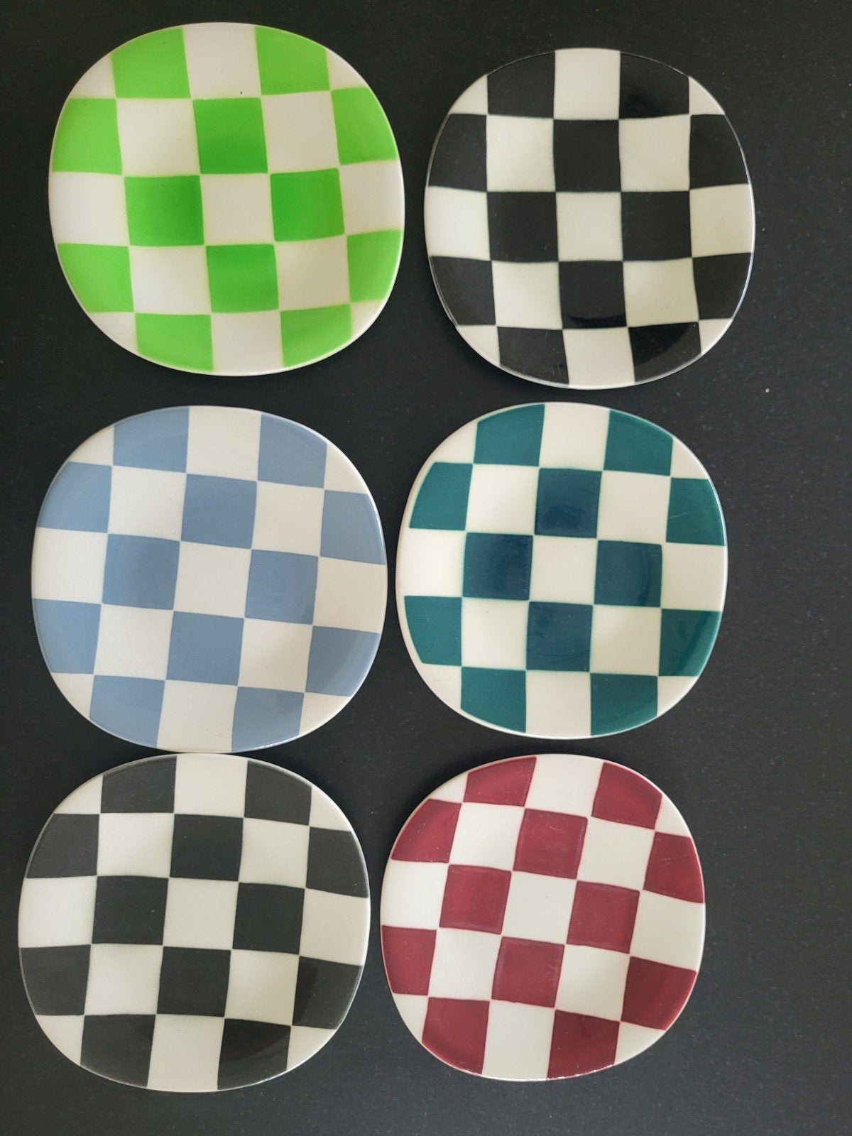 6 sous-tasses Boch Belgium, Maison & Meubles, Enlèvement ou Envoi