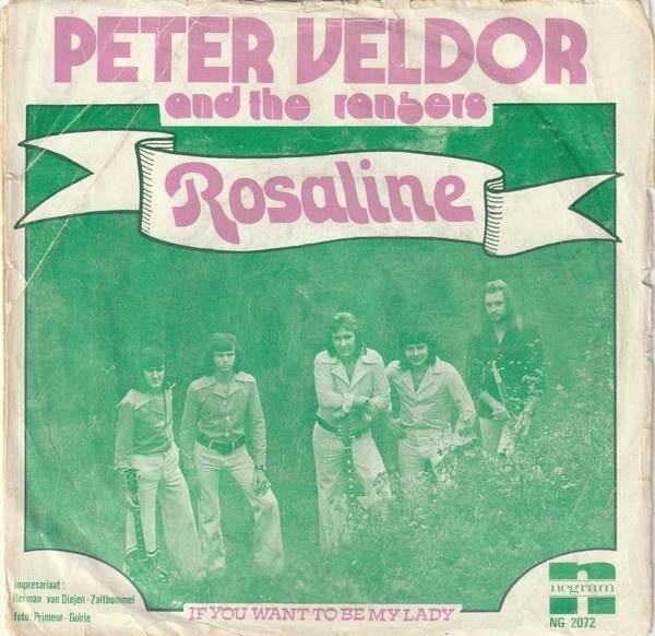 Gezocht: Peter Veldor and the Rakers – Rosaline, Ophalen of Verzenden, 7 inch, Single