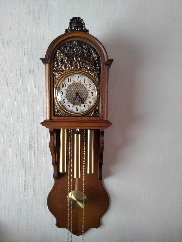Wandklok, Huis en Inrichting, Woonaccessoires | Klokken, Ophalen, Gebruikt, Analoog, Wandklok