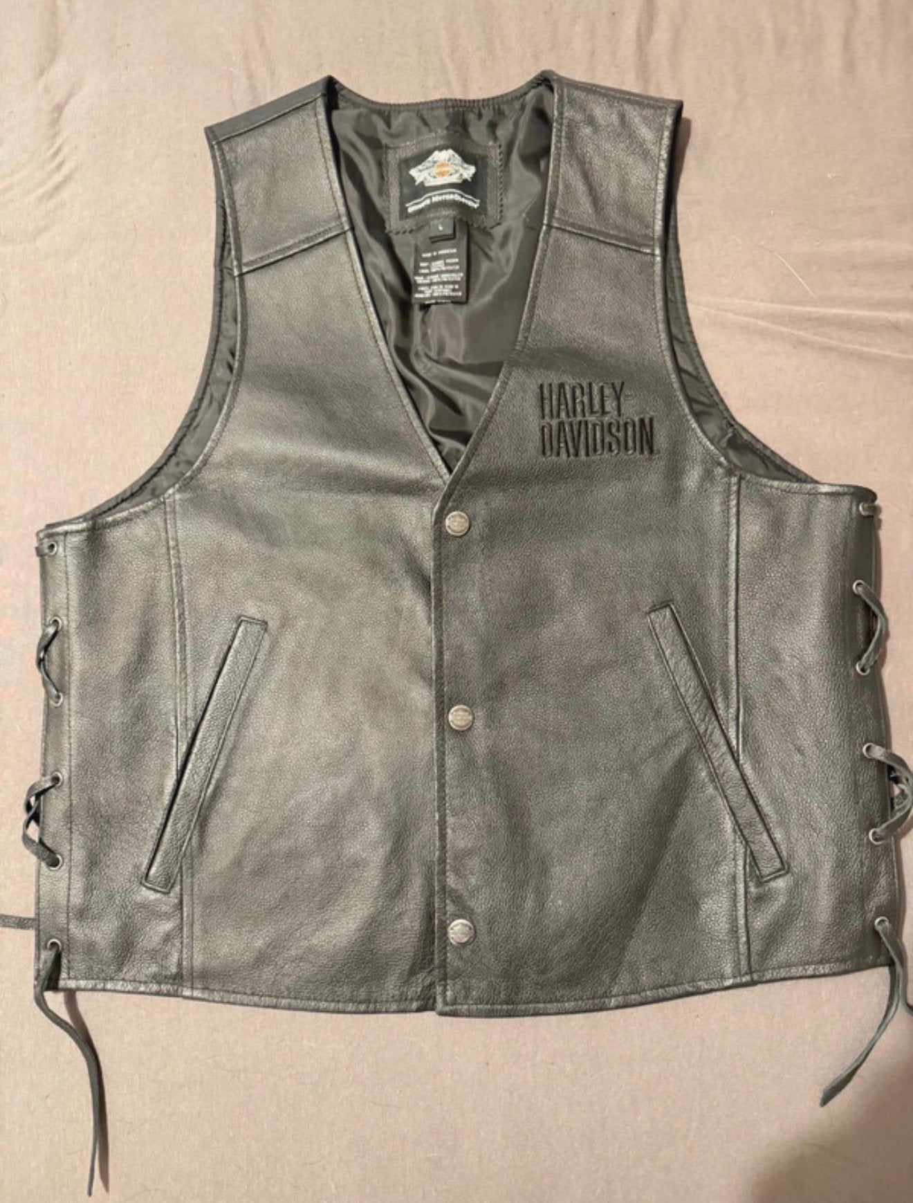 Originele Harley-Davidson gilet maat L, Motoren, Kleding | Motorkleding, Ophalen of Verzenden, Nieuw zonder kaartje, Heren, Jas | leer