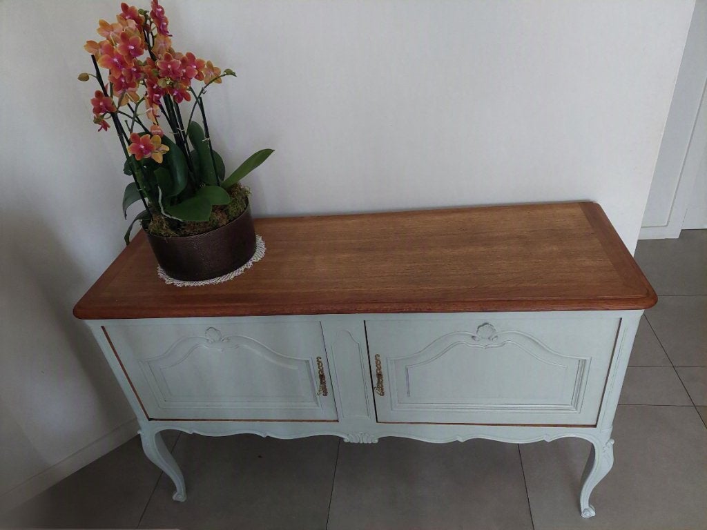 kastje in Queen Anne stijl, Ophalen, 100 tot 150 cm, Eikenhout, 25 tot 50 cm