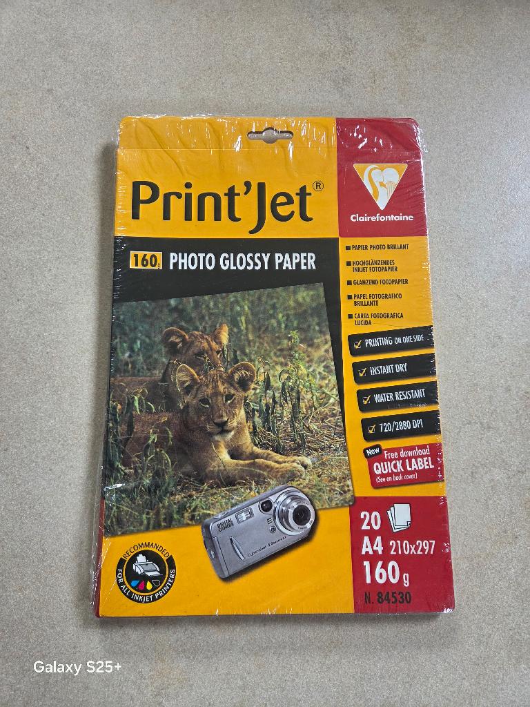 pak van 20 fotopapieren A4 160gr Brillant ClaireFontaine, Audio, Tv en Foto, Fotografie | Fotopapier, Nieuw, Fotopapier, Ophalen