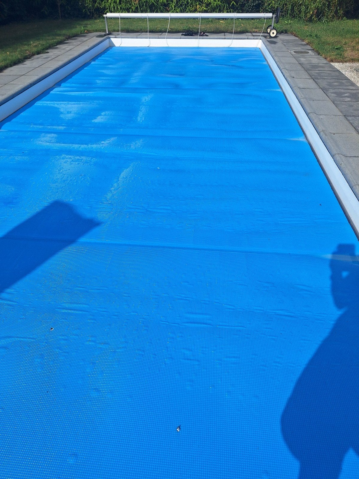 Zomer zwembadafdekzeil voor zwembad 9mx3,5m, Tuin en Terras, Ophalen, Gebruikt, Afdekzeil