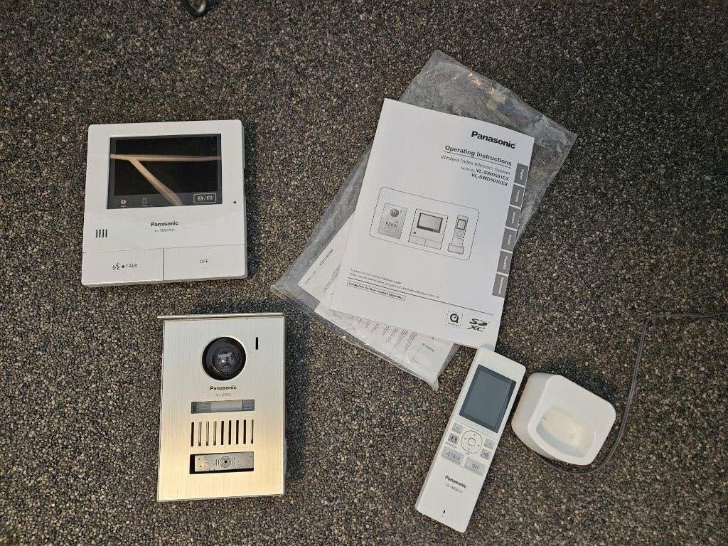 Panasonic videofoon kit, Ophalen, Ingebouwde camera, Gebruikt, Bedraad