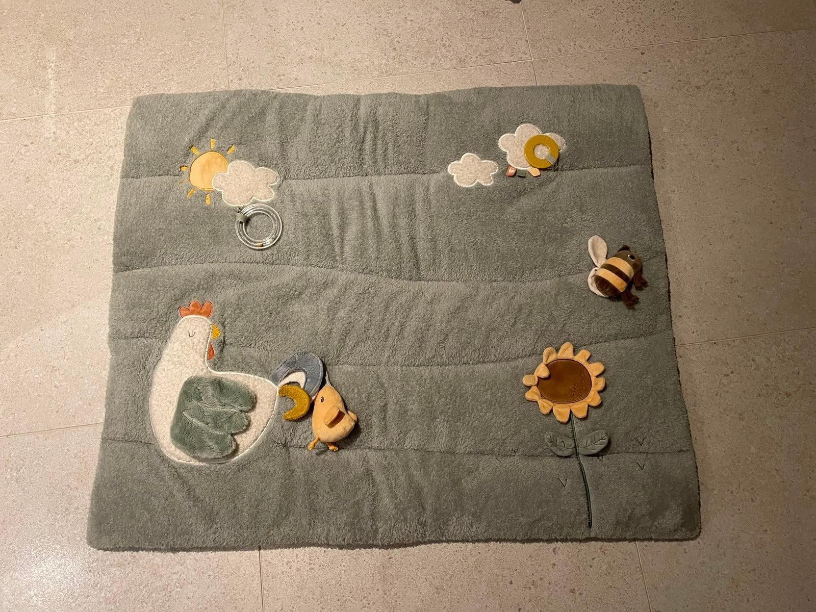 Activiteiten speelmat baby Little Dutch groen, Kinderen en Baby's, Ophalen, Zo goed als nieuw