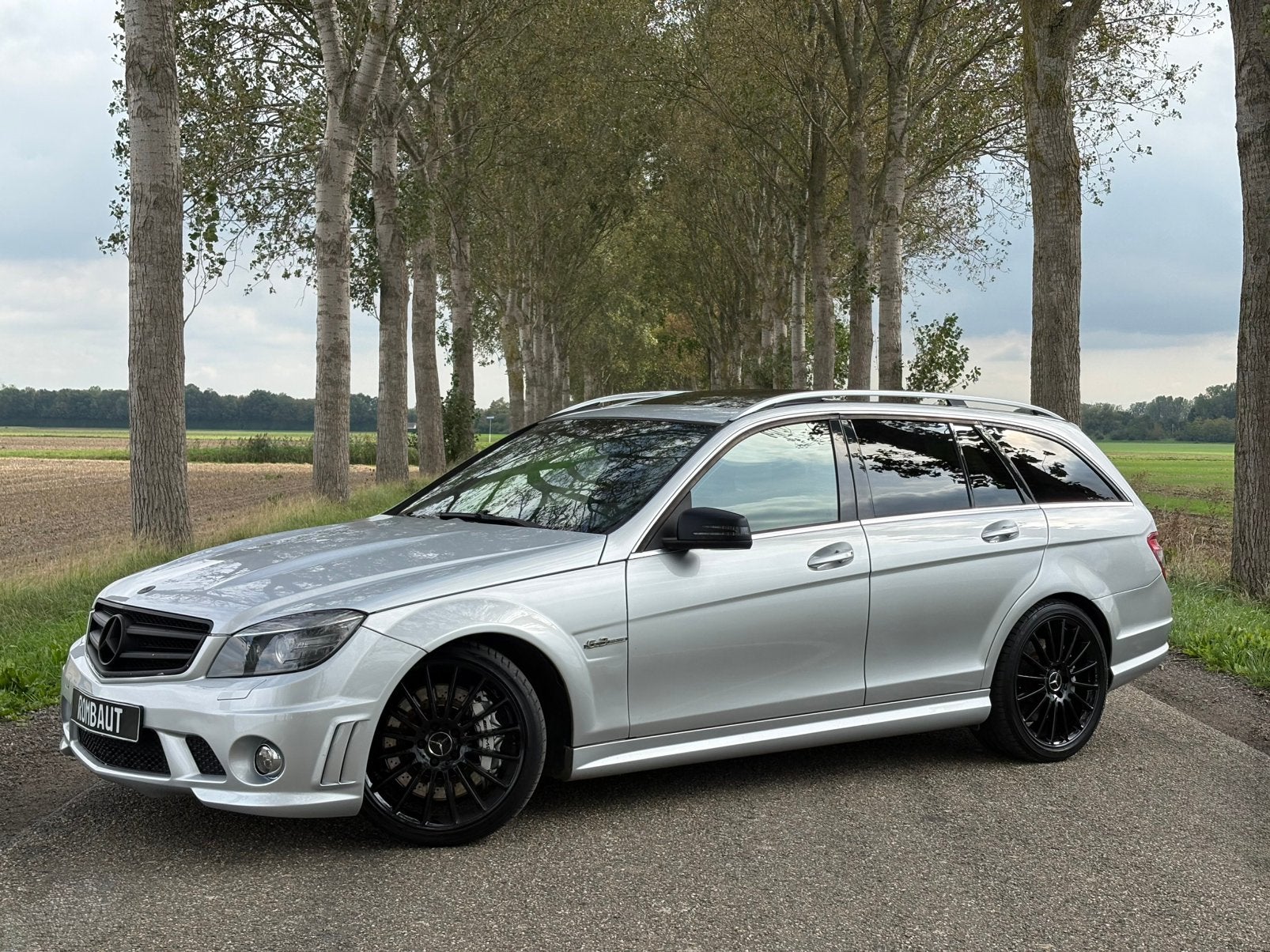 Mercedes C63 AMG / 172 DKM / Bj2008 / DAKRAAM / VOL VOL, Autos, Cuir, Argent ou Gris, Achat, Entreprise
