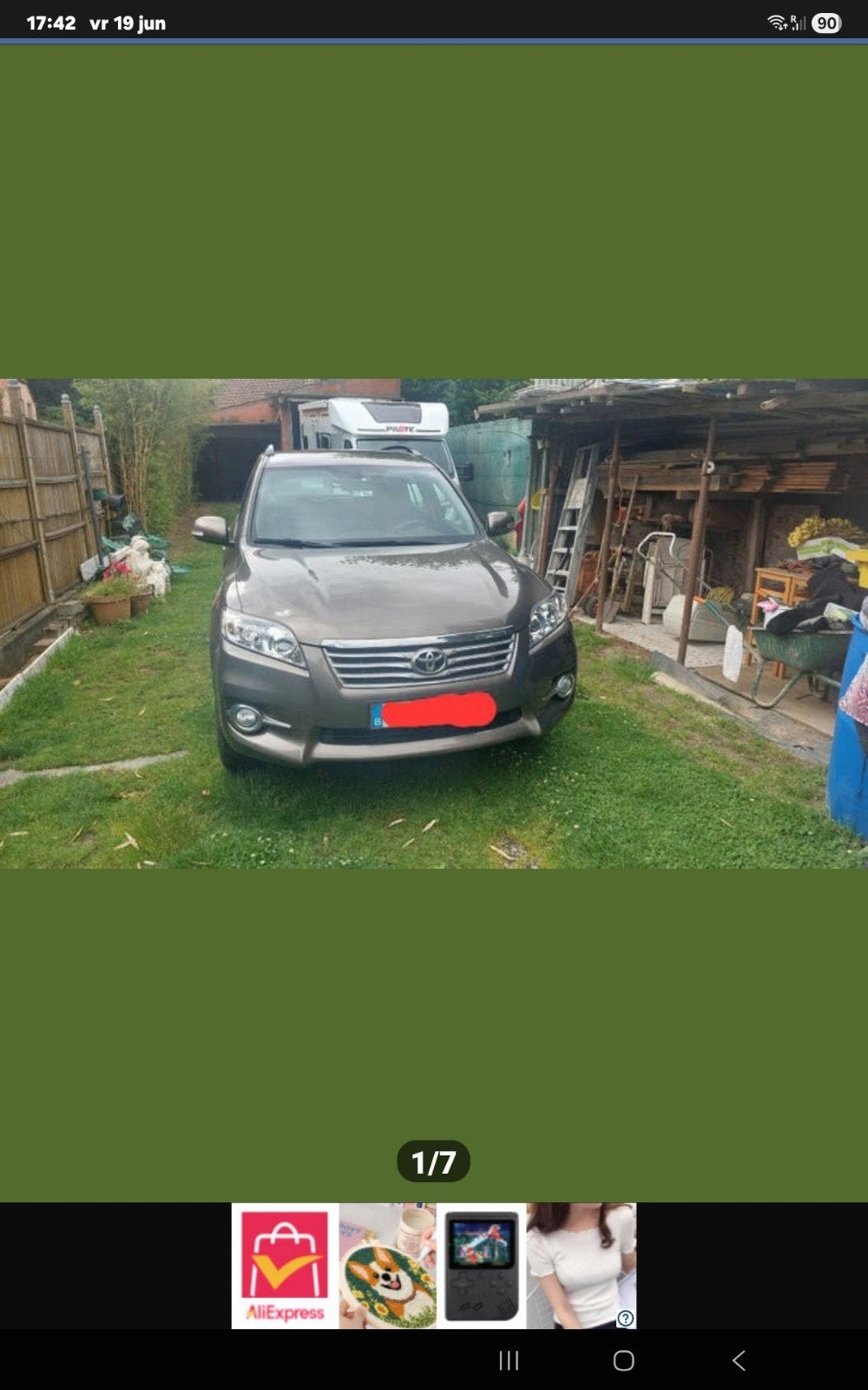 Toyota Rav 4, Enlèvement, Toyota