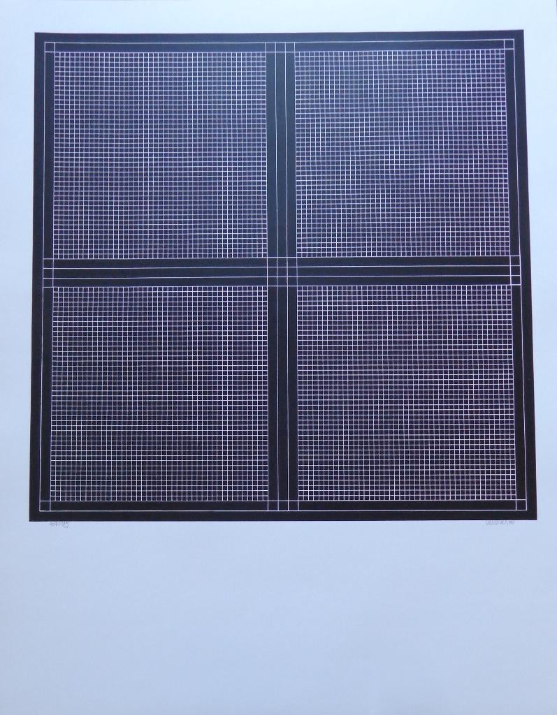 MARC VERSTOCKT / COMPOSITIE / ZW-W ZEEFDRUK / 73x57cm / SIG, Antiquités & Art, Art | Lithographies & Sérigraphies, Signé, Enlèvement ou Envoi
