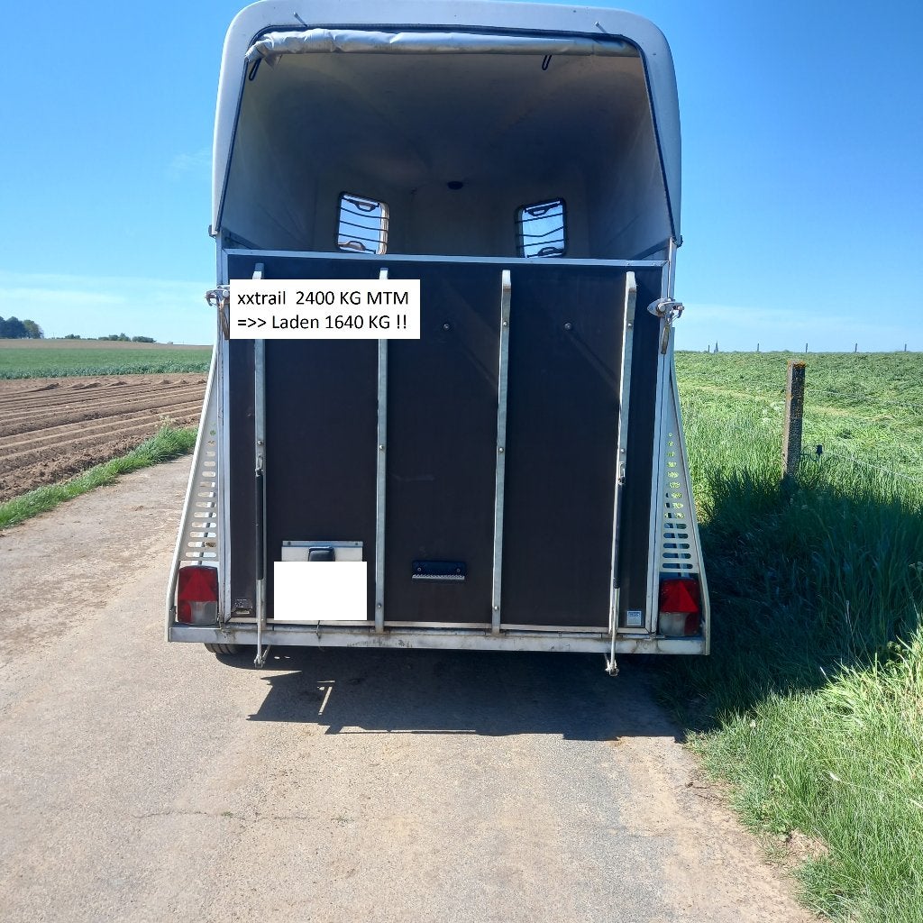 Mooie paardentrailer, 2 paarden, MTM2400KG., Ophalen, Gebruikt, Aluminium, 2-paards trailer