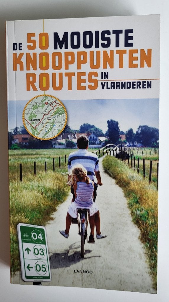 De 50 mooiste knooppuntenroutes in Vlaanderen - als nieuw, Boeken, Overige merken, Fiets- of Wandelgids, Ophalen of Verzenden