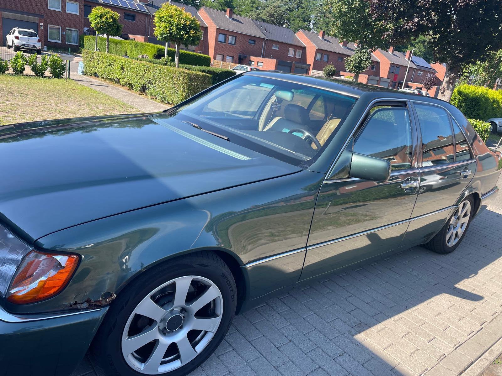 Mercedes-Benz S320 (1991) met Prins LPG-installatie, Auto's, Automaat, Beige, 170 kW, Leder