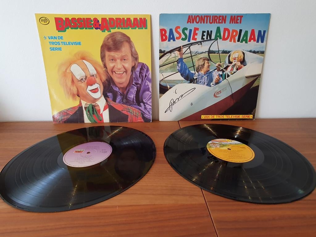 2x LP's Bassie en Adriaan (1x gesigneerd), Cd's en Dvd's, Ophalen of Verzenden