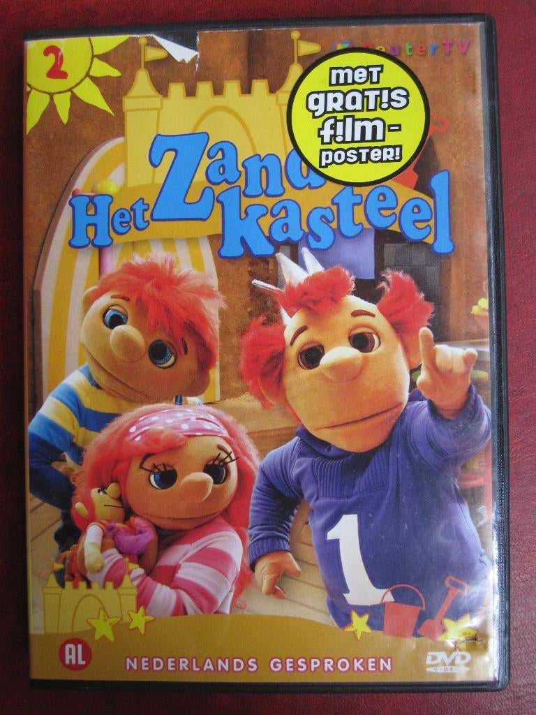 Het zandkasteel 2, Cd's en Dvd's, Dvd's | Kinderen en Jeugd, Zo goed als nieuw, Tv fictie, Poppen, Alle leeftijden, Ophalen of Verzenden