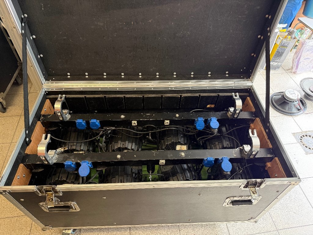 Led Par 64 + flightcase+ showmaster 24+DP DMX 20L, Muziek en Instrumenten, Ophalen