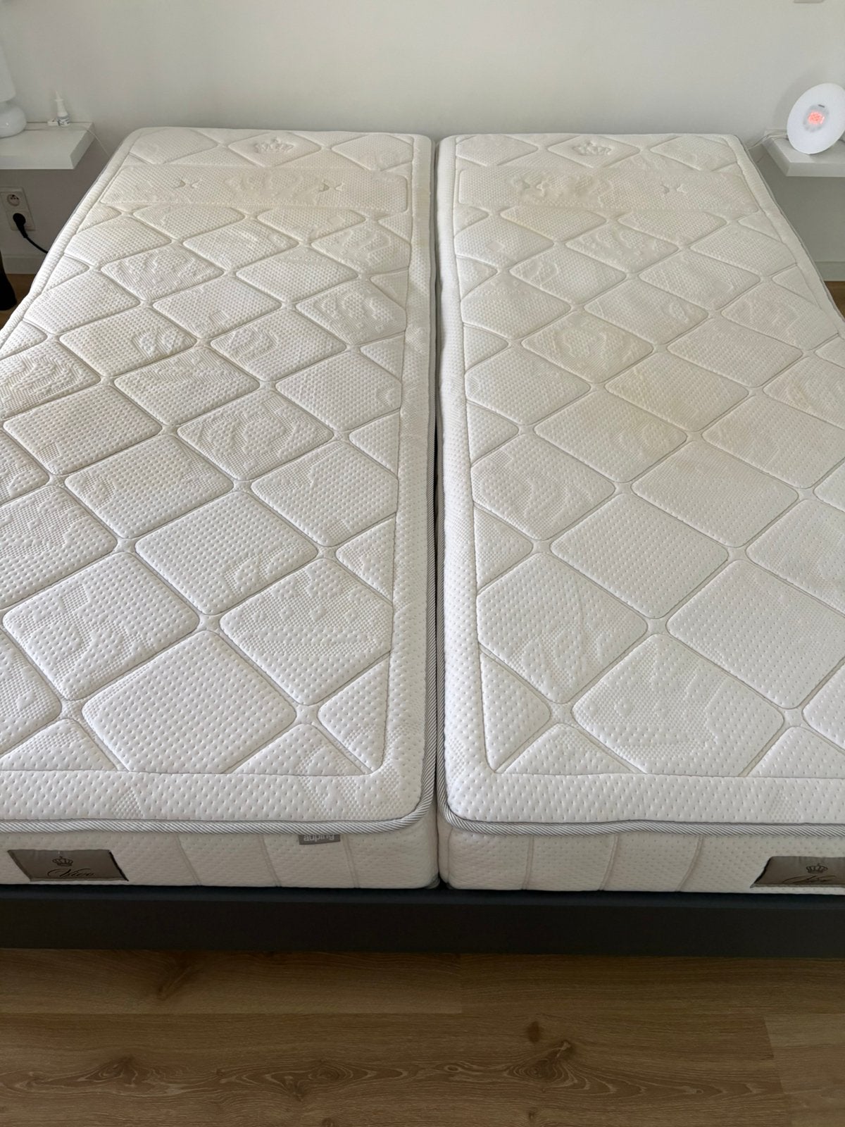 Bed Auping Auronde donkergrijs 180x220 cm, Huis en Inrichting, Ophalen, Gebruikt, Tweepersoons, 180 cm