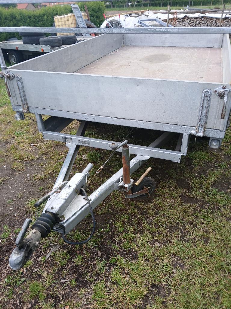 Packo dubbelas remork, Auto diversen, Aanhangers en Bagagewagens, Ophalen of Verzenden, Gebruikt