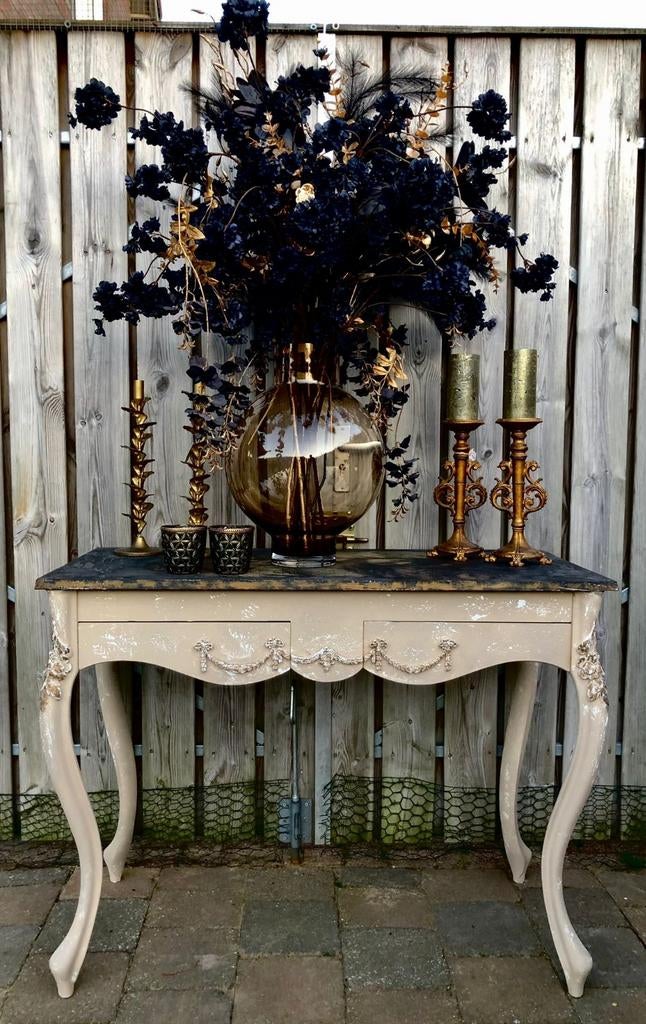 Prachtige gerestylde Queen Anne sidetable, Antiek en Kunst, Ophalen