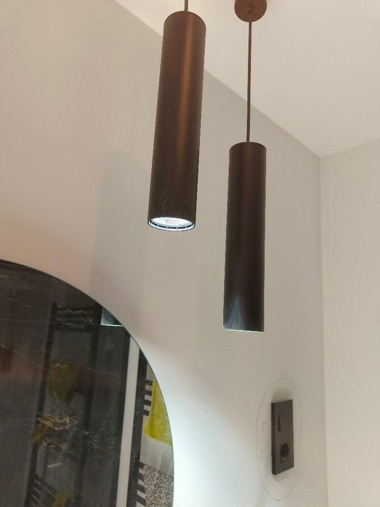 Zwarte hanglampen, Moins de 50 cm, Synthétique, Enlèvement, Utilisé