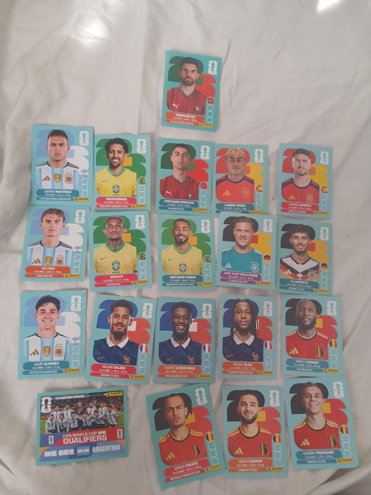 Panini 2026 voetbalstickers, Ophalen