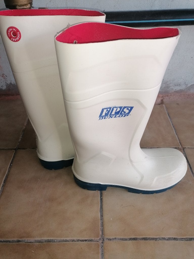 Bottes pour l'industrie alimentaire, Chaussures de travail, Comme neuf, Enlèvement, Blanc
