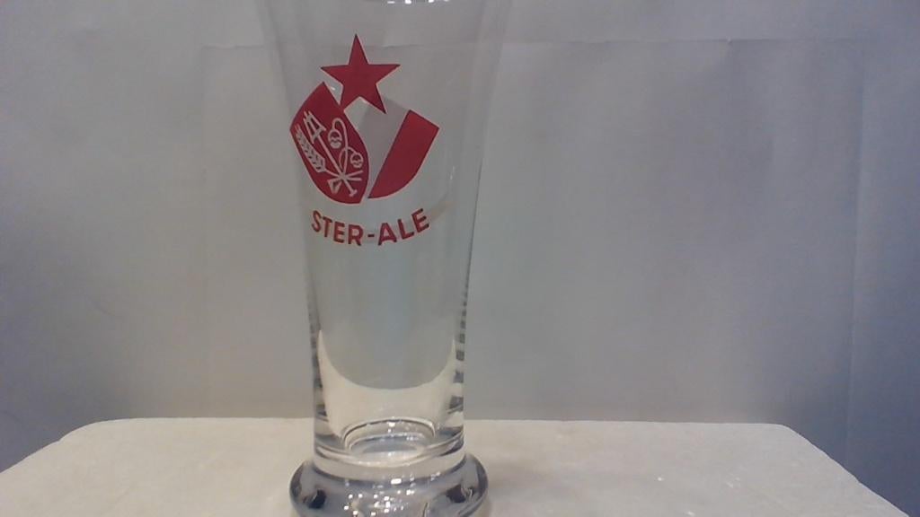 Ster ALE model fluitje Ster Ale witte letters op voet, Verzamelen, Ophalen of Verzenden, Zo goed als nieuw, Glas of Glazen, Overige merken