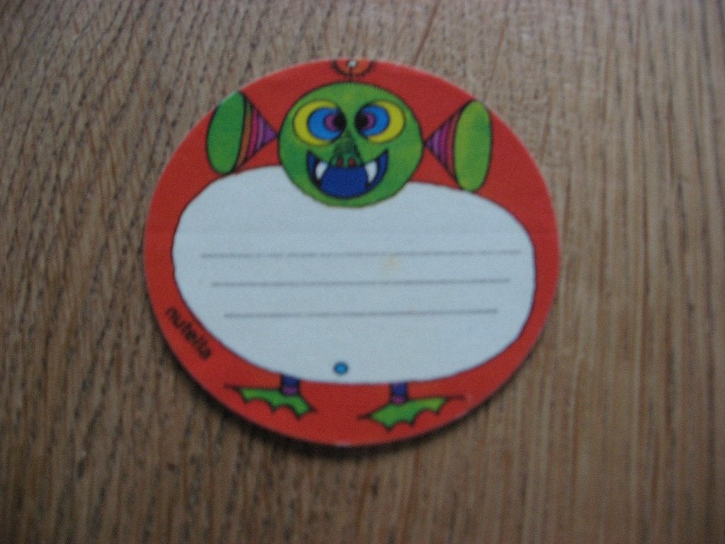 Vintage Sticker Nutella, Enlèvement ou Envoi, Neuf, Marque