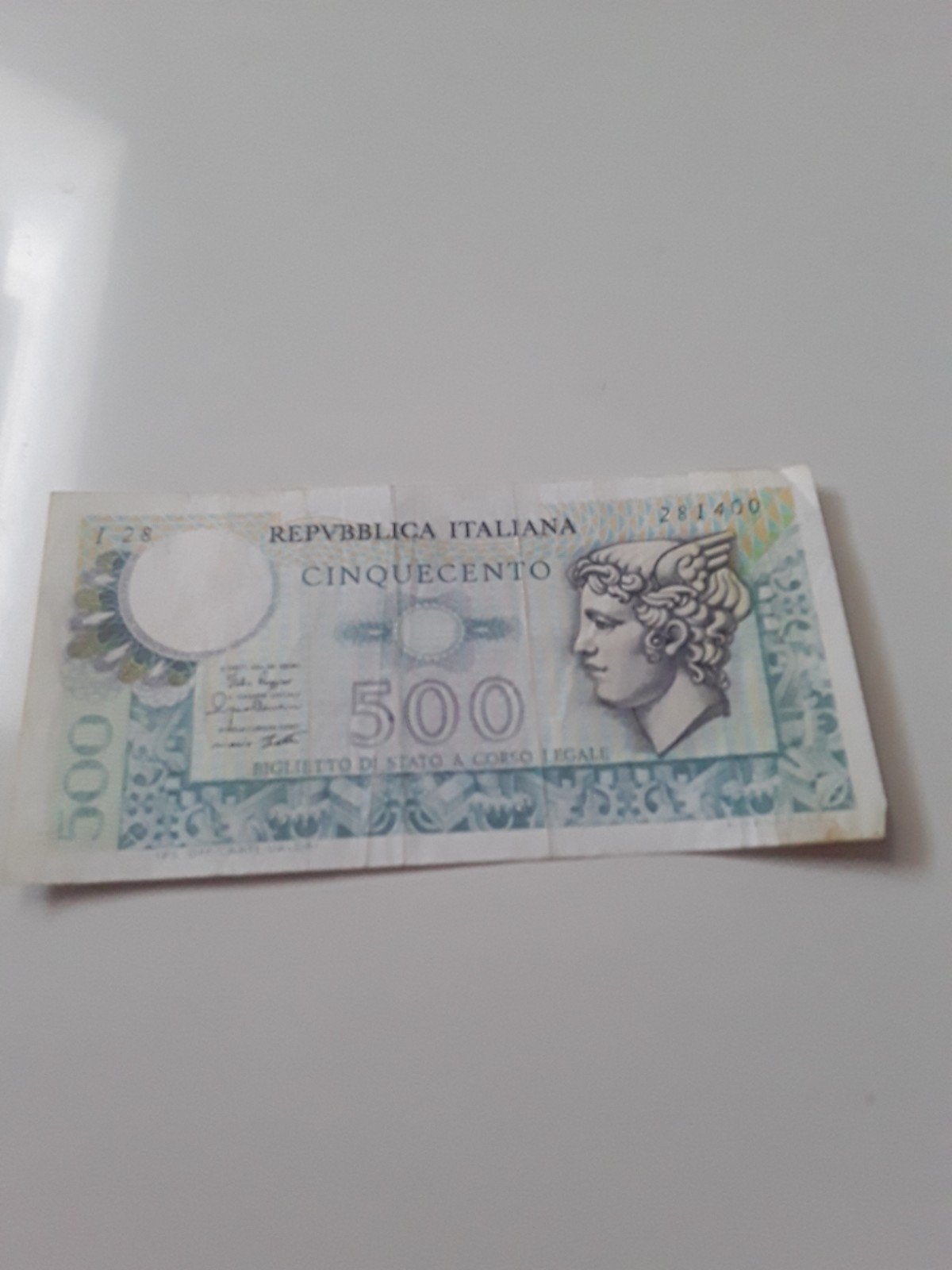Italiaanse 500 Lire, Enlèvement