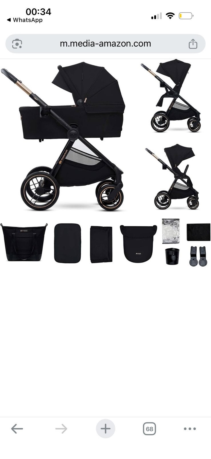 Buggy 2 in 1 maxicosy Kinderkraft NEA 2 nieuw in doos, Ophalen, Nieuw, Combiwagen, Overige merken