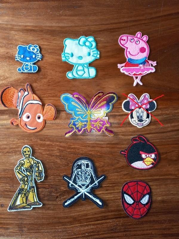 couture: Plaque / patch enfants Star Wars, Hello Kitty Peppa, Hobby en Vrije tijd, Kledingapplicaties en Hotfix, Ophalen, Nieuw