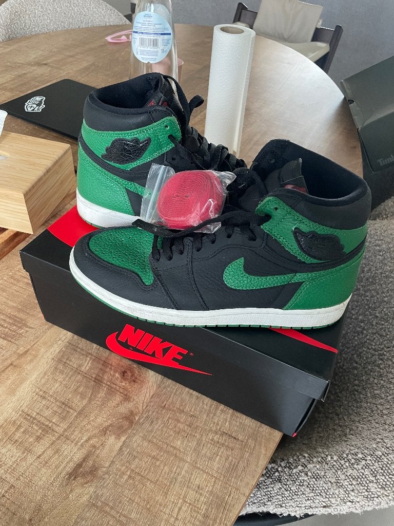 Air Jordan 1 Retro High OG - Pine Green, Kleding | Heren, Ophalen of Verzenden, Gedragen, Sneakers