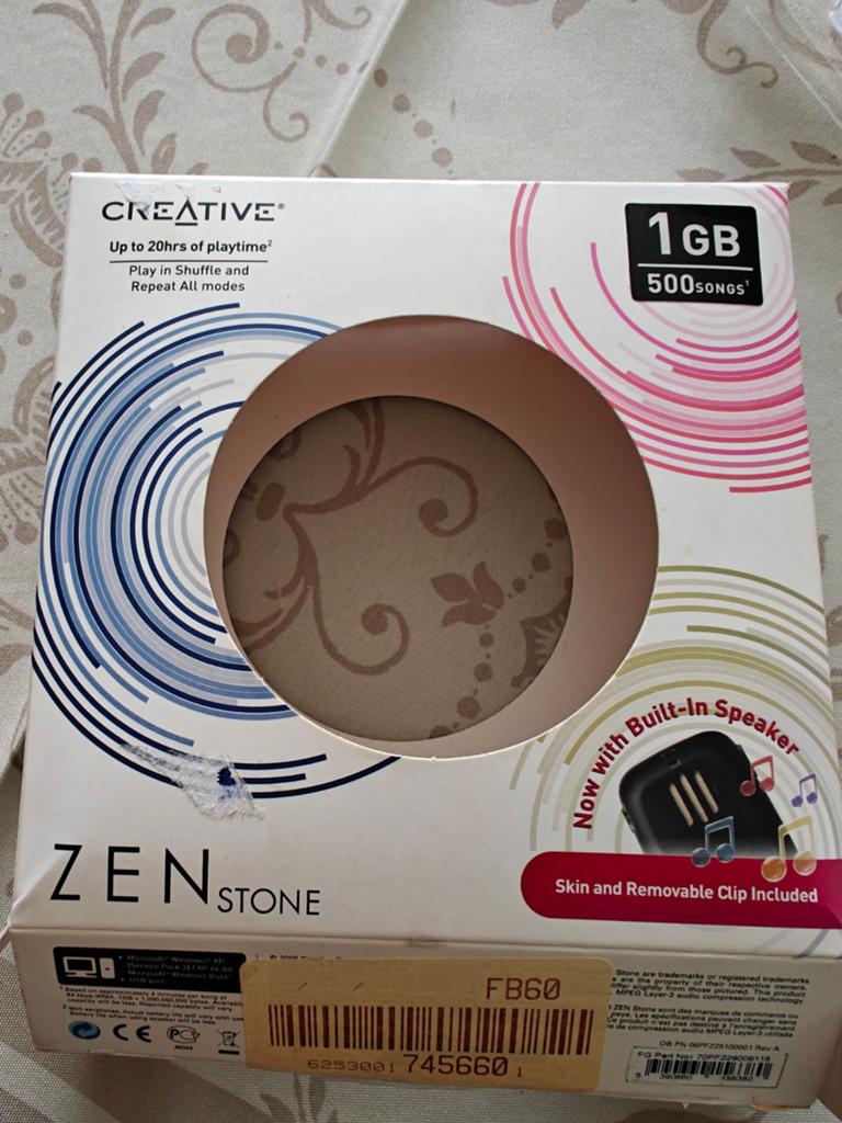 Creative Labs MP3-speler ZEN Stone 1GB met built-in speaker, Ophalen, Speaker