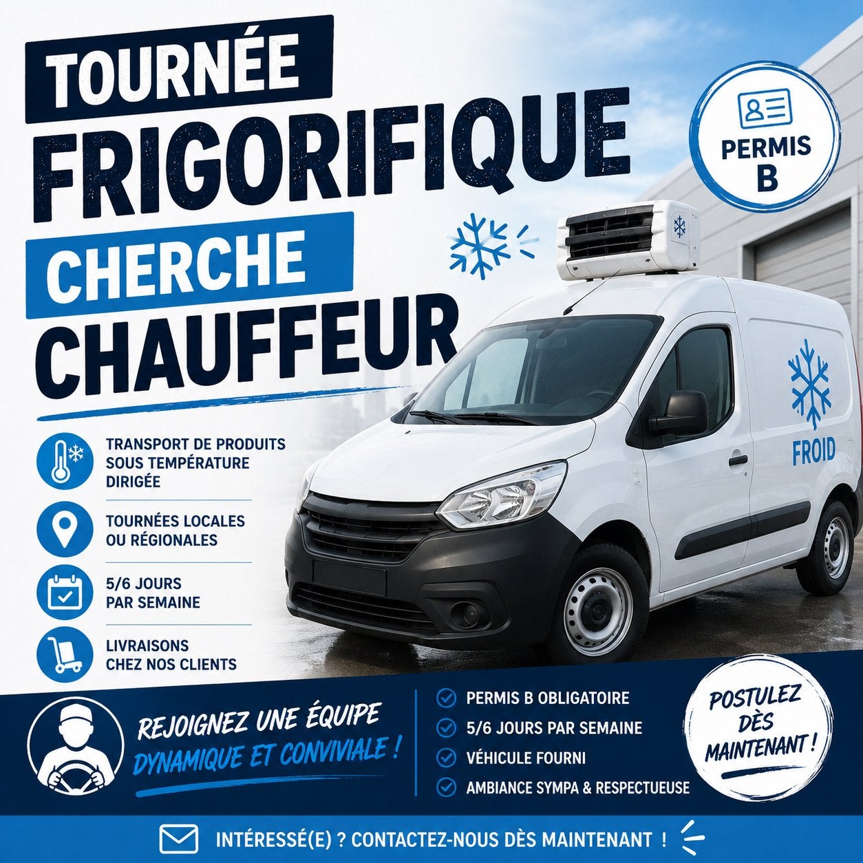 Cherche chauffeur independant, jobetudiant !, Enlèvement ou Envoi