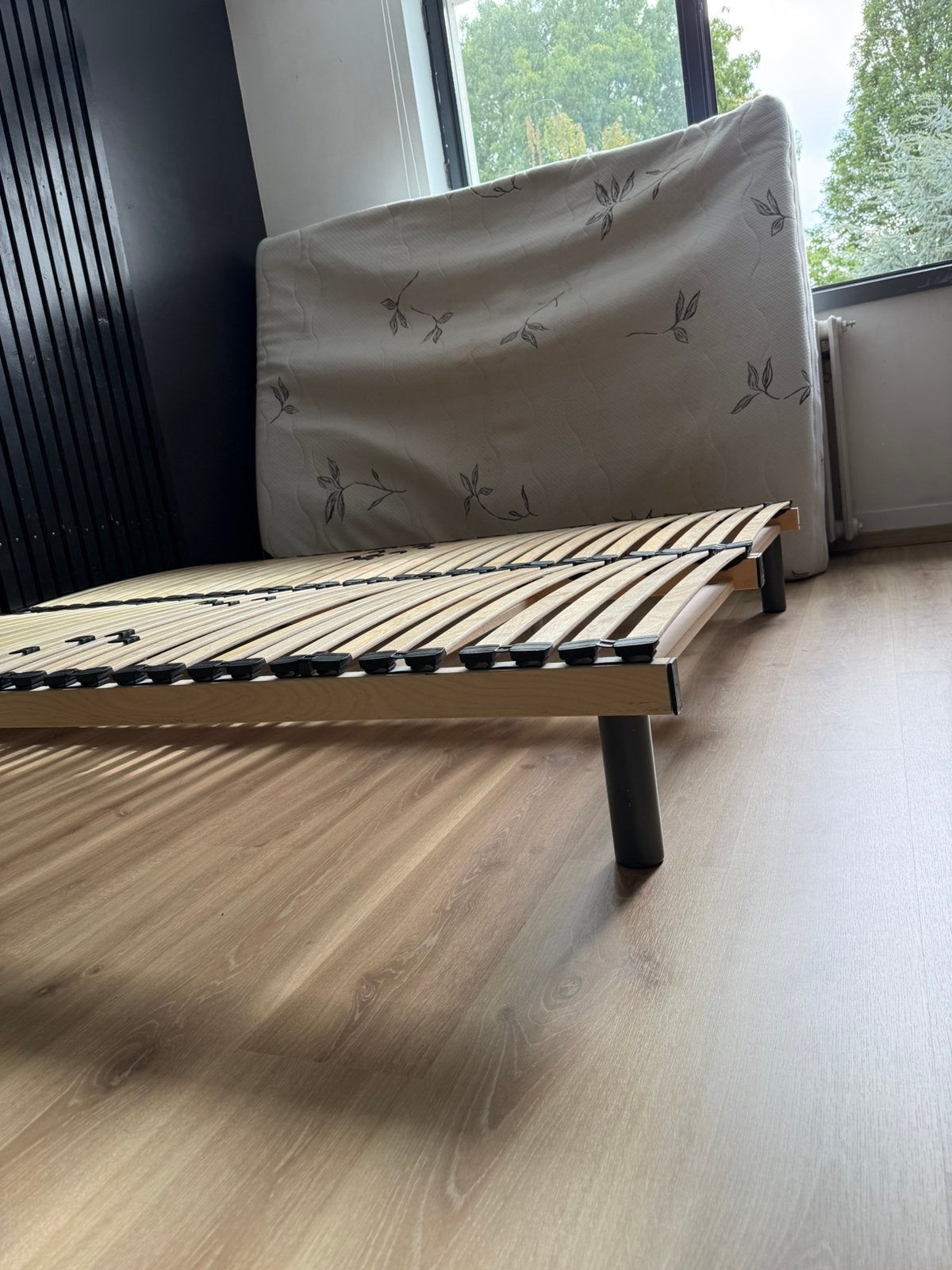 Sommier et matelas, 140 cm, Brun, Enlèvement, Utilisé