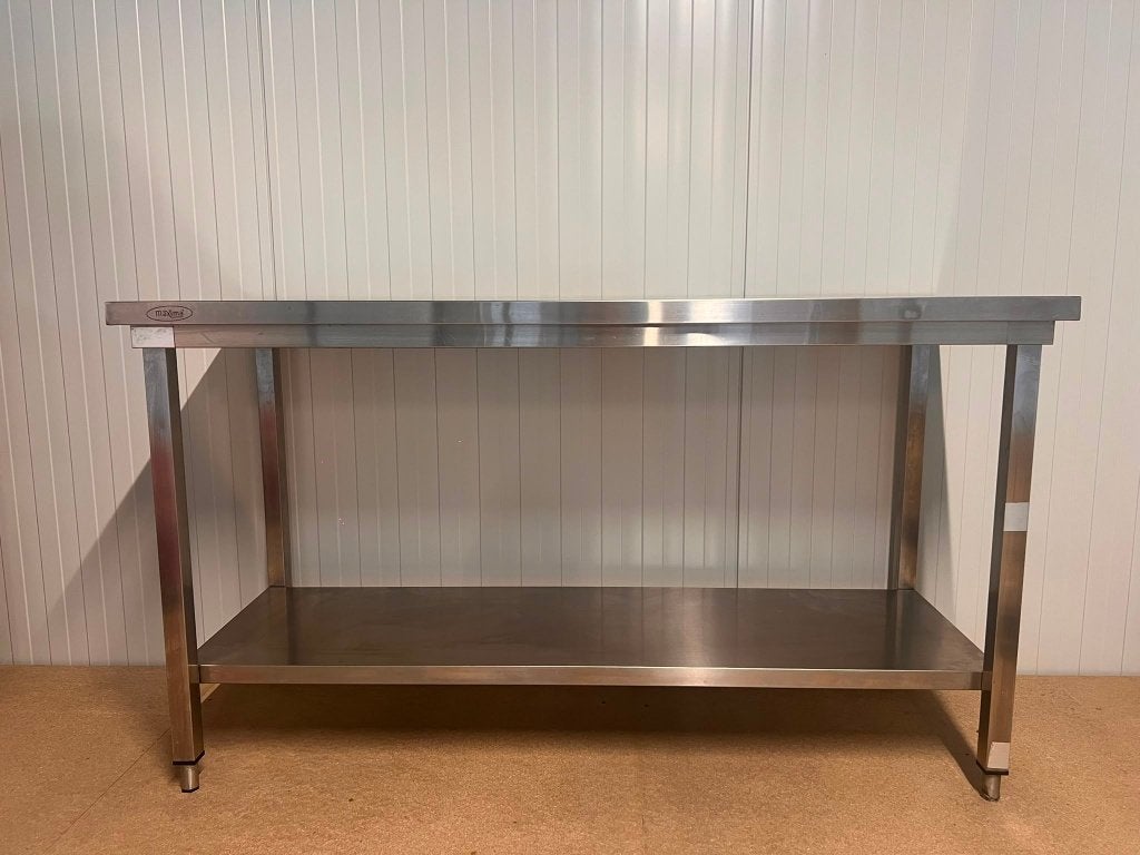 Table de travail en acier inoxydable 160 cm - Maxima-étagère, Enlèvement, Neuf, sans emballage, Autres types