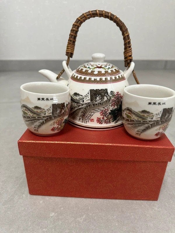 nieuwe theepot en kopjesset, Huis en Inrichting, Ophalen, Aziatisch, Overige merken, Keramiek