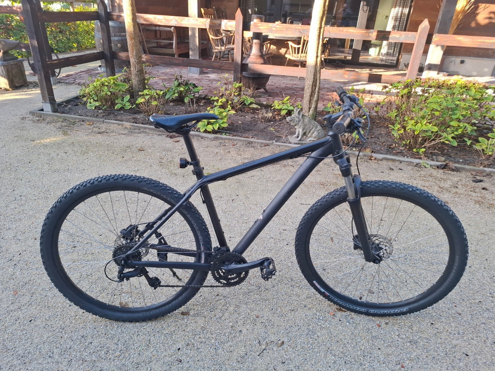 Giant mountainbike met 21 inch wielen, mat zwart., Ophalen, Gebruikt, Fully, Giant