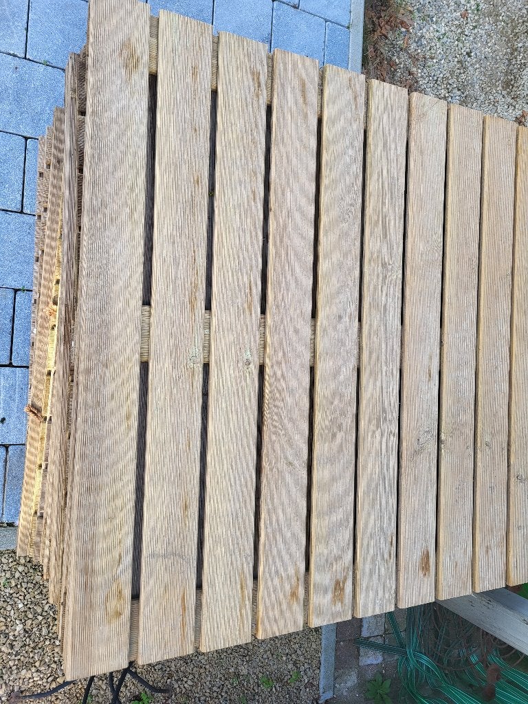 Houten vlonder  100x100, Jardin & Terrasse, Enlèvement, Utilisé, Bois