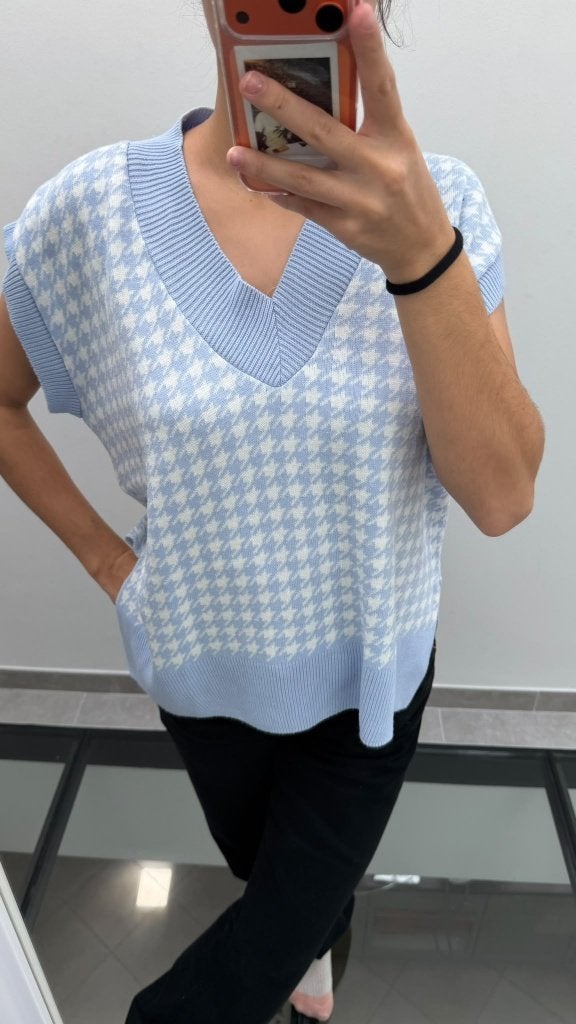 pull débardeur dame taille S oversize, Ophalen of Verzenden, Gedragen, Maat 36 (S), Blauw