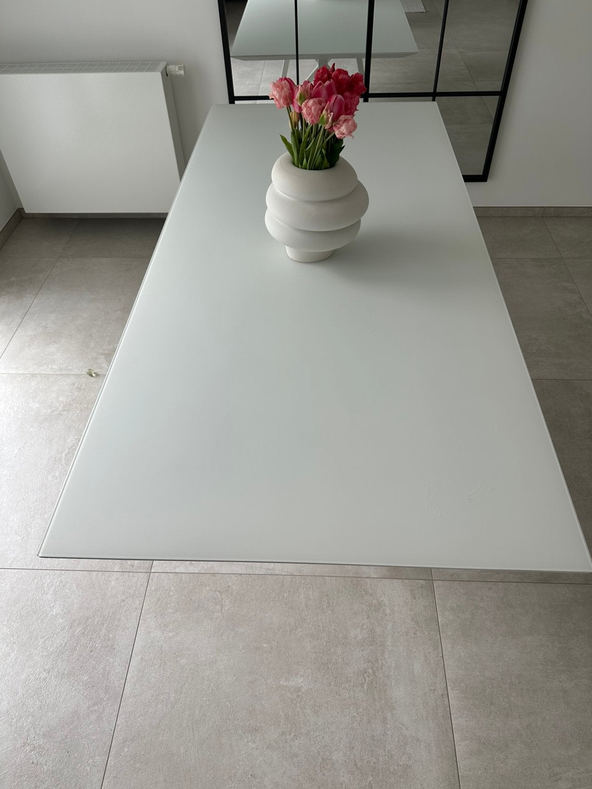 Eettafel wit 220x100 - zeer goede staat, Ophalen, Zo goed als nieuw