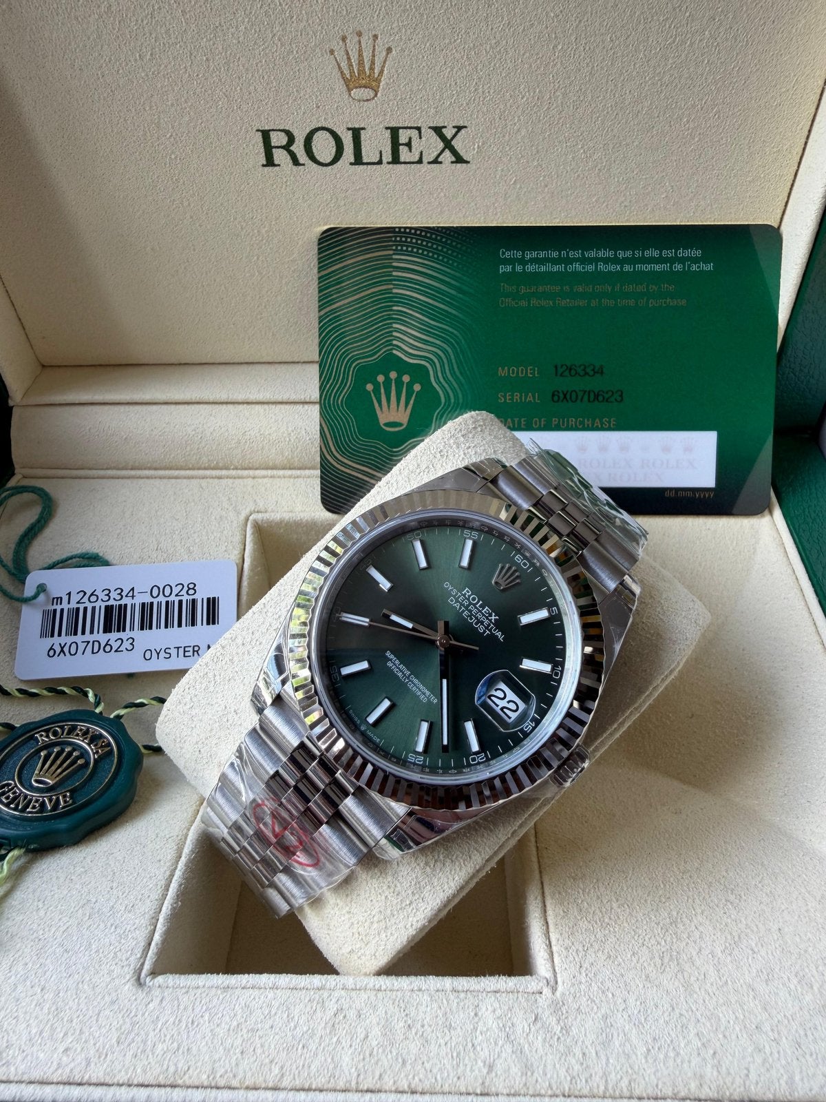 Rolex Datejust Mint Green, Bijoux, Sacs & Beauté, Montres | Hommes, Rolex, Enlèvement ou Envoi, Acier, Acier