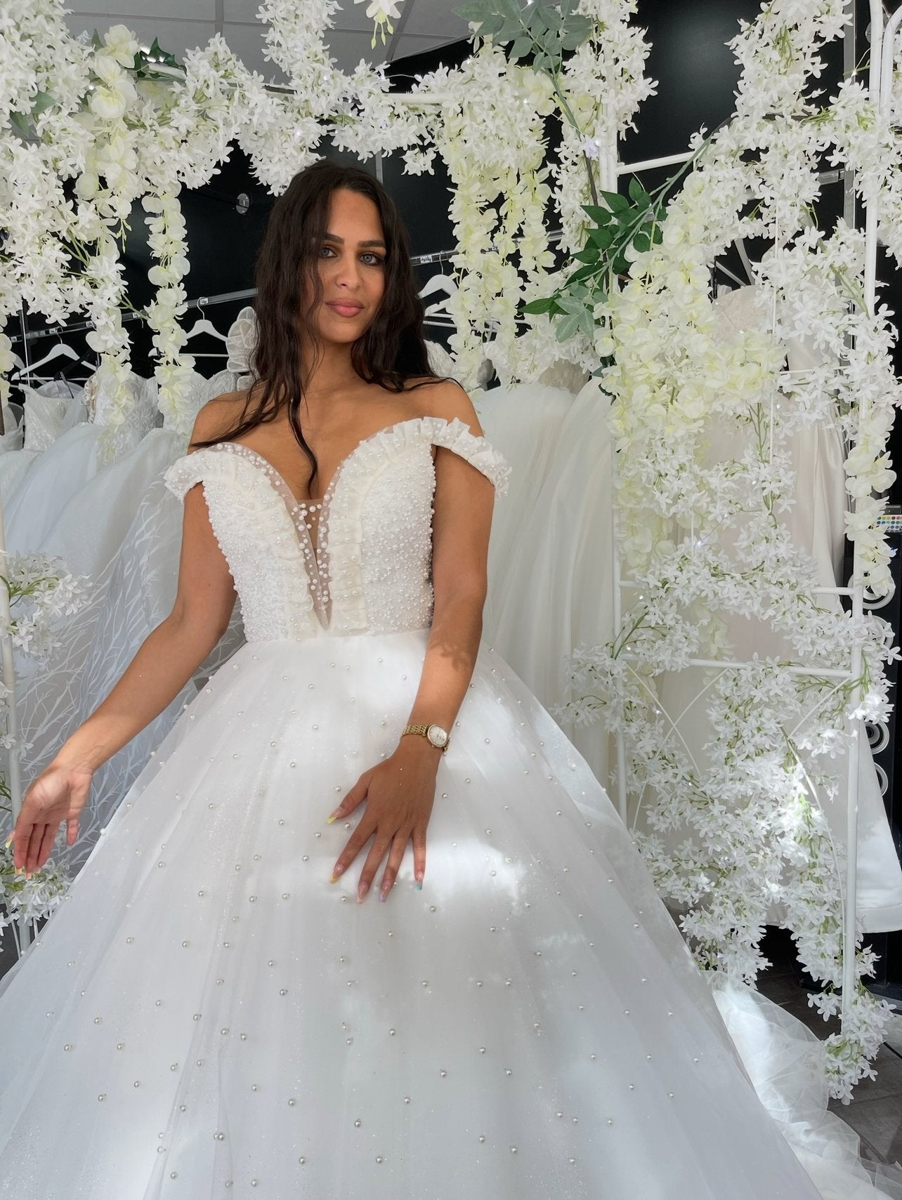 Robe de mariee princesse, Verzenden, Zo goed als nieuw, Trouwjurk