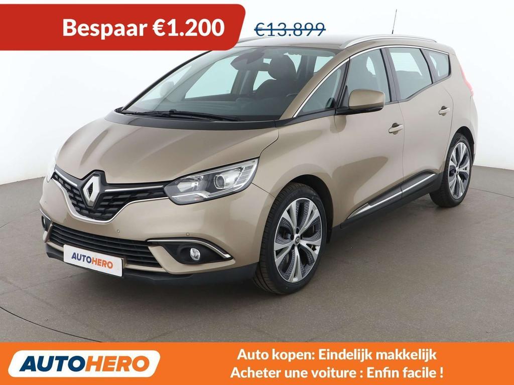Renault Grand Scénic 1.3 TCe Energy Intens (bj 2018), Auto's, Voorwielaandrijving, Gebruikt, Zwart, Bruin