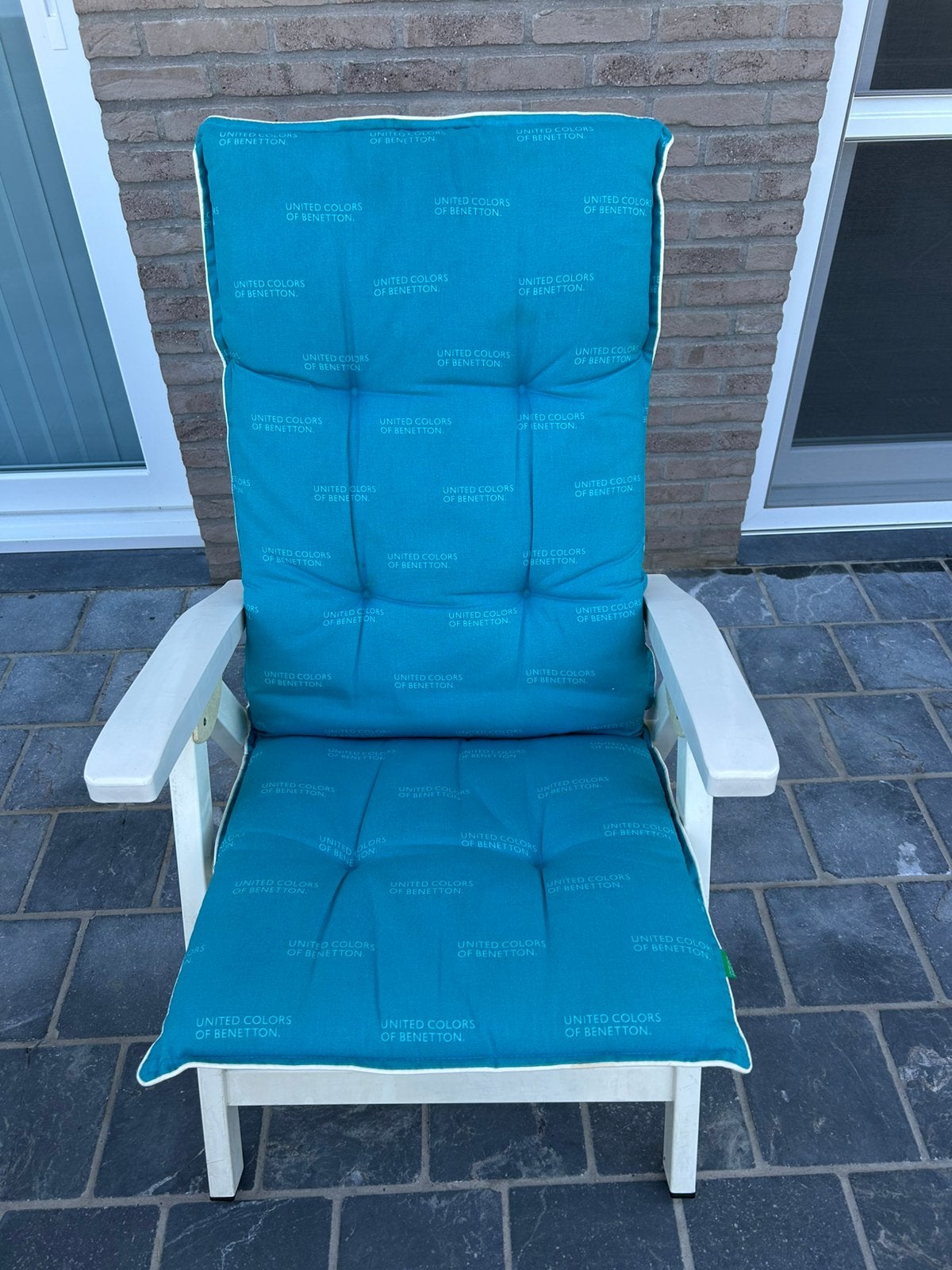 Chaises de jardin avec coussins Benetton (4 pièces), Enlèvement, Utilisé