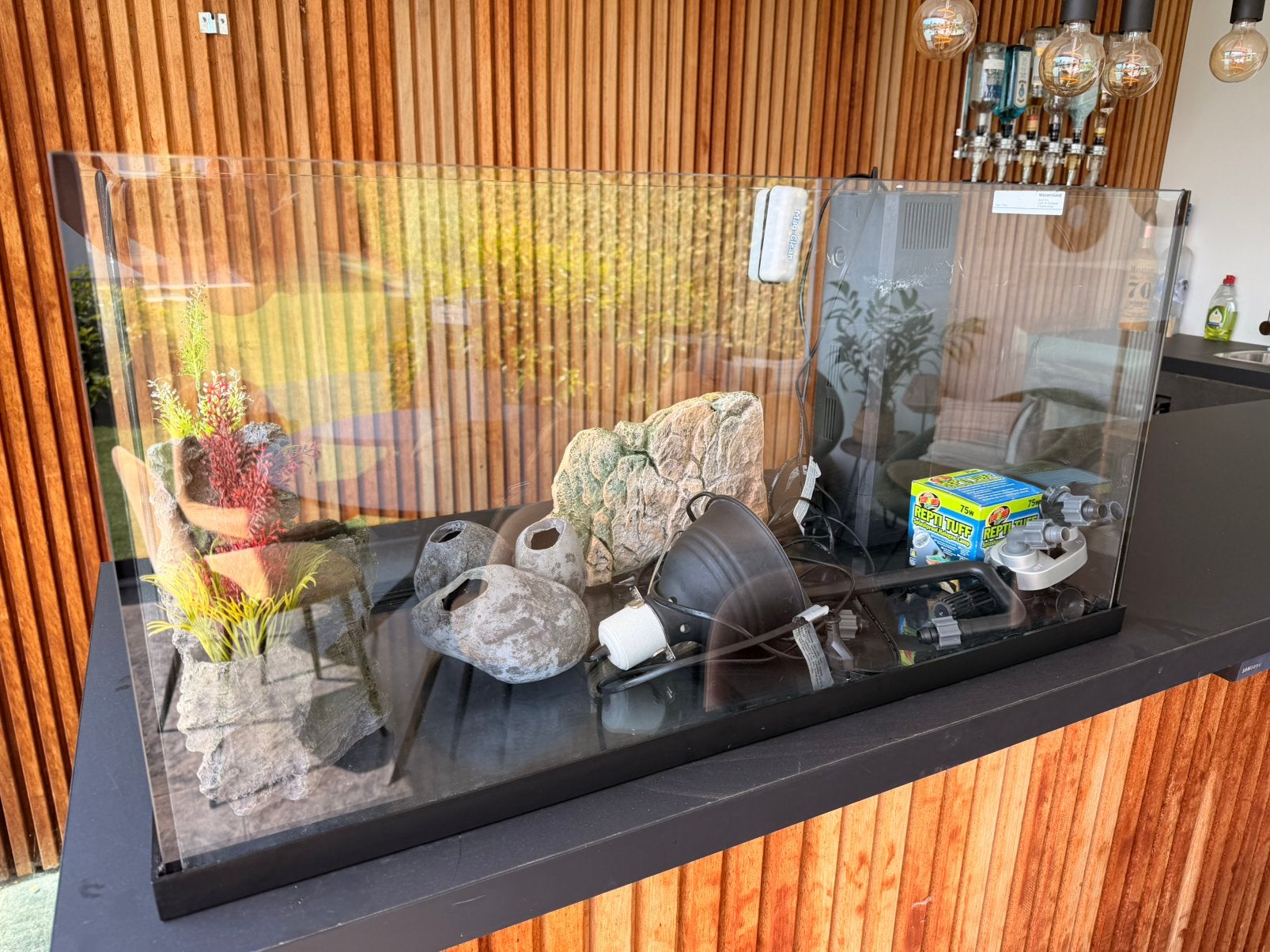 Aquarium 80x35x40 cm + JBL CristalProfi e902 filter, Ophalen, Inclusief toebehoren, Filter, JBL