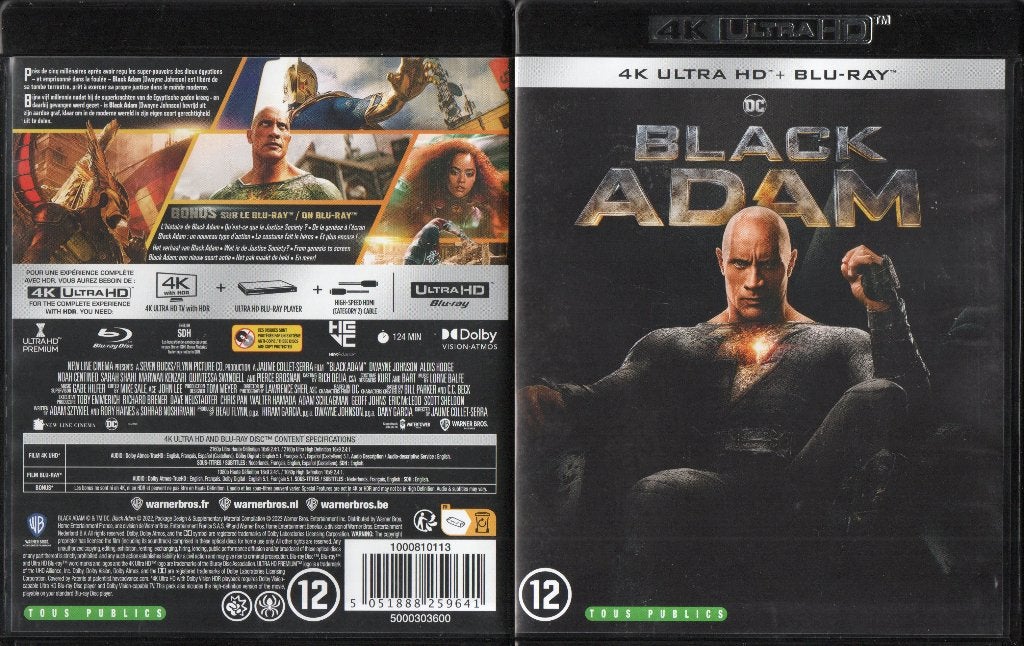 black adam (4k ultra-hd + blu-ray) neuf, Néerlandais, Enlèvement ou Envoi, Film, Science-Fiction et Fantasy